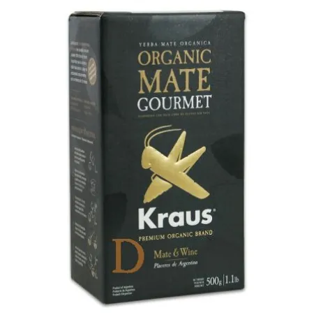 Bio Mate Tee - KRAUS GOURMET - Premium mit wenig Pulver und ungeräuchert - Mate Tee aus Argentinien 500g