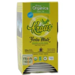 Bio Mate Tee - KRAUS ORGANICA - 25 Teebeutel (Fair Trade & ungeräuchert) - Mate Tee aus Argentinien