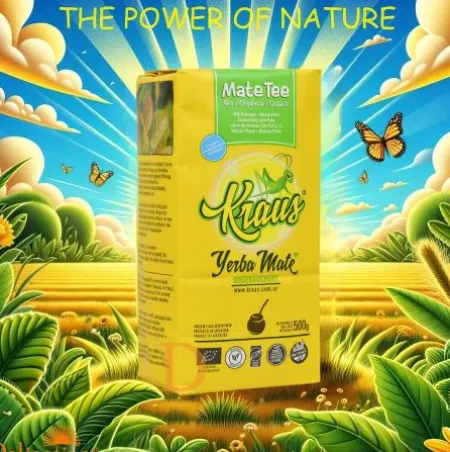 Bio Mate Tee - KRAUS ORGANICA 6 x 500g - Fair Trade & ungeräuchert - Mate Tee aus Argentinien
