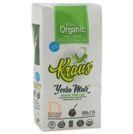 Bio Mate Tee - KRAUS PURE LEAF (Fair Trade, ungeräuchert, ohne Stängel) - Mate Tee aus Argentinien 500g