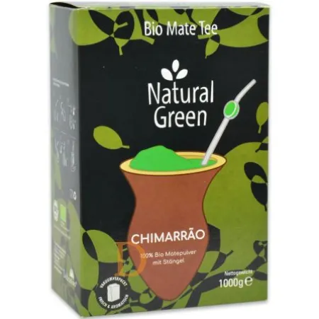 Bio Mate Tee - Natural Green CHIMARRAO - Mate Tee aus Brasilien 1kg (Matepulver, vakuumverpackt)