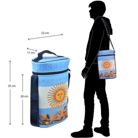 Bolso Matero "Argentina" - geschlossene Mate Tasche aus Schaumstoff