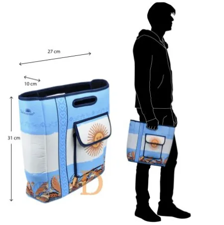 Bolso Picnic "Argentina" - offene Mate Tasche aus Schaumstoff