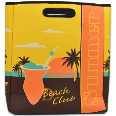 Bolso Picnic "Summer Beach Club" - offene Mate Tasche aus Schaumstoff