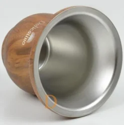 CUIA Edelstahl - Delicatino BRAUN in Holzoptik (doppelwandiger Thermo Becher)