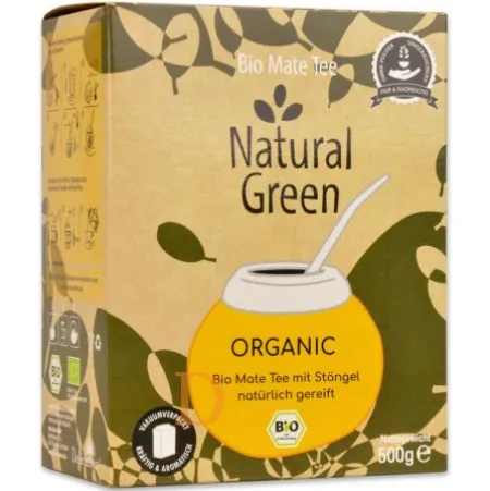 Geschenkset Natural Green DUO + Mate Zubehör Edelstahl