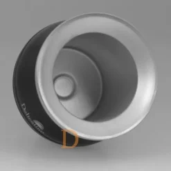 Mate Becher Edelstahl - Delicatino SCHWARZ (doppelwandiger Thermo Becher)