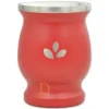 Mate Becher Edelstahl - Natural Green ROT (doppelwandiger Thermo Becher)