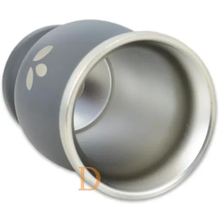 Mate Becher Edelstahl - Natural Green GRAU (doppelwandiger Thermo Becher)