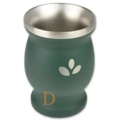 Mate Becher Edelstahl - Natural Green GRÜN (doppelwandiger Thermo Becher)