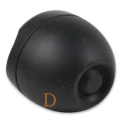 Mate Becher Silikon Delicatino SCHWARZ - mit Bombilla Cuchara 15,5cm (Extra flexibel)