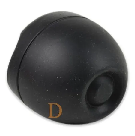 Mate Becher Silikon Delicatino SCHWARZ - mit Bombilla Cuchara 15,5cm (Extra flexibel)