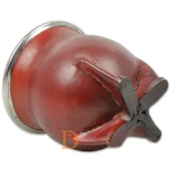 Mate CERAMICA forrado en cuero (Matebecher aus KERAMIK mit braunem Leder überzogen)