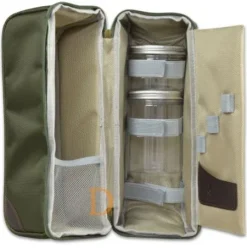 Mate Tasche Delicatino grün KLEIN (inkl. Behälter für Mate Tee und Zucker)