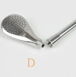 Premium Bombilla Luz de Plata 19cm - Edelstahl (hochglanzpoliert, mit Reinigungsbürste)