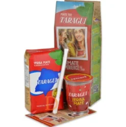 Taragui Mate XP - Mate Set für unterwegs mit 250g Taragüi - Mate Tee aus Argentinien (SIAL Innovationspreis)
