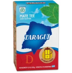 Taragui PURE LEAF 180g - Lose Blätter ohne Pulver für FRENCH PRESS - Mate Tee aus Argentinien