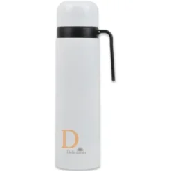 Termo Edelstahl - Delicatino WEIß 1L (Thermoskanne für Mate Tee)