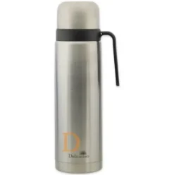 Termo Edelstahl - Delicatino SILBER 1L (Thermoskanne für Mate Tee)