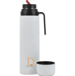Termo Edelstahl - Delicatino WEIß 1L (Thermoskanne für Mate Tee)