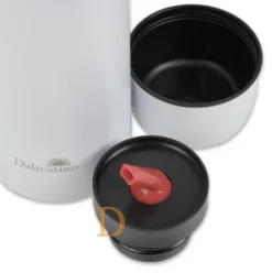 Termo Edelstahl - Delicatino WEIß 1L (Thermoskanne für Mate Tee)