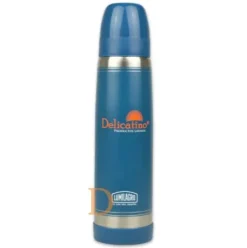 Termo Edelstahl LUMINOX - BLAU 1L (Lumilagro Thermoskanne für Mate Tee)