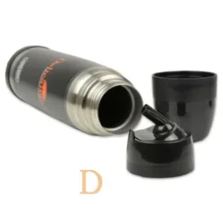 Termo Edelstahl LUMINOX - SCHWARZ 1L (Lumilagro Thermoskanne für Mate Tee)