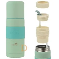 Termo Matelisto Autocebante Delicatino - GRÜN 500ml (Edelstahl) - originaler Mategenuß für unterwegs