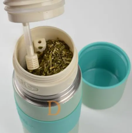 Termo Matelisto Autocebante Delicatino - GRÜN 500ml (Edelstahl) - originaler Mategenuß für unterwegs