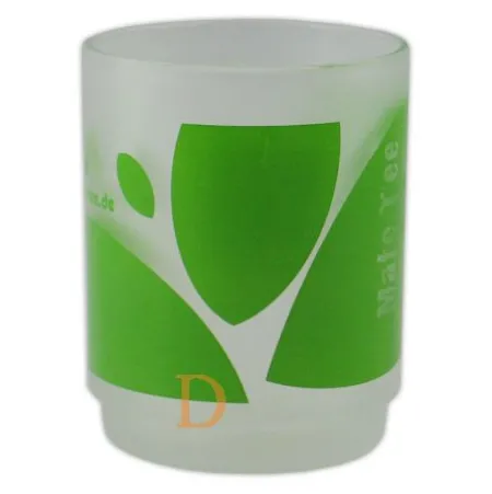 Trinkglas Delicatino "Wach durch den Tach" 0,2L