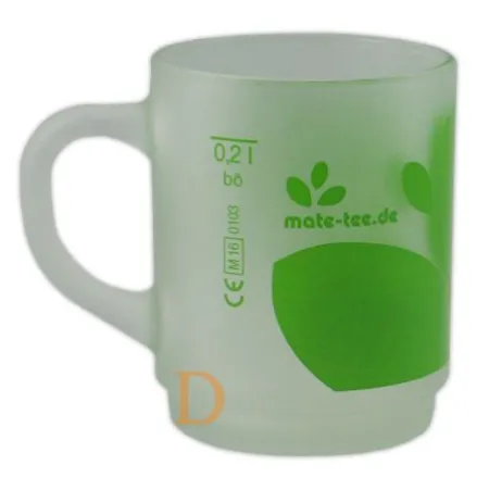 Trinkglas Delicatino "Wach durch den Tach" 0,2L