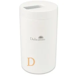Yerbera Edelstahl Delicatino WEIß 16,5 x 9cm - Dose zur Aufbewahrung von Mate Tee